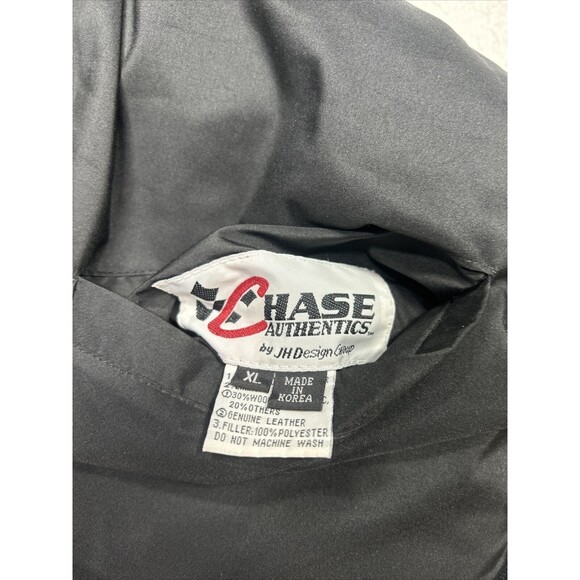 Vtg Dale Earnhardt Jr Bud Racing Reversible Leather Jacket Size XL Jeff Hamilton - Picture 5 of 13